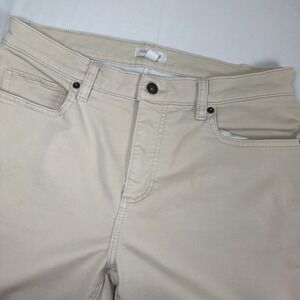 Sun + Stone Men's Khaki Pants 34x32 Slim Straight Casual Stretch Chino